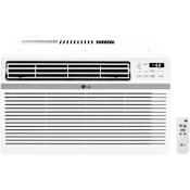 LG 8000 BTU 115V Window Air Conditioner with Three Fan Speeds Remote Control White