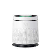 LG 24 Inch Tall 5 Speed Air Purifier Air Purifier with HEPA Filters and Clean Booster White