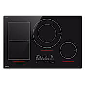 LG 30 Inch Wide 4 Burner Electric Cooktop with Top Mounted Controls and Boost Mode Black