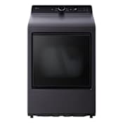 LG 27 Inch Wide 7.3 Cu. Ft. Energy Star Certified Electric Dryer with Smart Pairing and Sensor Dry Matte Black