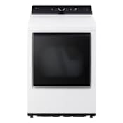 LG 27 Inch Wide 7.3 Cu. Ft. Energy Star Certified Electric Dryer with Smart Pairing and Sensor Dry White
