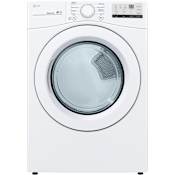 LG 27 Inch Wide 7.4 Cu Ft. Energy Star Rated Gas Dryer White