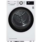 LG 24" Wide 4.2 Cu. Ft. Energy Star Certified Ventless Electric Dryer with Dual Inverter HeatPump Technology White