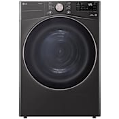 LG 27 Inch Wide 7.8 Cu. Ft. Energy Star Certified Electric Dryer Black Steel