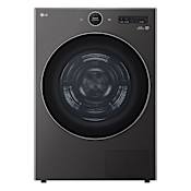 LG 27 Inch Wide 7.8 Cu. Ft. Energy Star Certified Ventless Electric Dryer with LED Display and Knob Controls Black