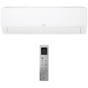LG 24,000 BTU Cooling / 25,600 BTU Heating Mini Split Wall Mount Indoor Unit with Quiet Design and Automated Operation White
