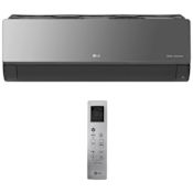LG 9,000 BTU Cooling / 10,900 BTU Heating Mini Split Wall Mount Indoor Unit with Quiet Design and Hot Start Smoked Charcoal