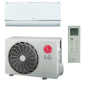 LG 9K BTU Cooling / 10.9K BTU Heating 21 SEER2 Single Zone 115V Wall Mount Mini Split System with (1) 9K BTU Indoor Unit White