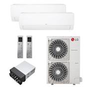 LG 42K BTU Cooling / 48K BTU Heating 21.5 SEER2 Two Zone Wall Mount Mini Split System with (1) 15K and (1) 18K BTU Indoor Units White