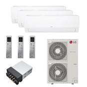 LG 48K BTU Cooling / 54K BTU Heating 20.5 SEER2 Three Zone Wall Mount Mini Split System with (2) 12K and (1) 15K BTU Indoor Units White
