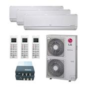LG Multi F Series 42K BTU Cooling / 48K BTU Heating 21.5 SEER2 Three Zone Wall Mount Mini Split Package with (1) 9k and (2) 15k BTU Indoor Units N/A