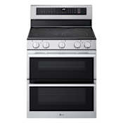 LG 30 Inch Wide 7.3 Cu. Ft. Free Standing Electric Range with Double Oven Stainless Steel