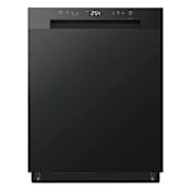 LG 24 Inch Wide 15 Place Setting Built-In Front Control Dishwasher with SenseClean Wash System Black