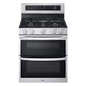 LG 30 Inch Wide 6.9 Cu. Ft. Free Standing Gas Range with Broil Element and Convection Stainless Steel