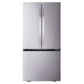 LG 33 Inch Wide 20.8 Cu. Ft. Energy Star Certified French Door Counter Depth Refrigerator with Ice Maker and LED Lighting PrintProof Stainless Steel