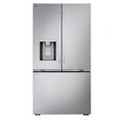 LG 36 Inch Wide 23.7 Cu. Ft. Energy Star Certified French Door Refrigerator with Dual Ice Makers and Zero Clearance™ Hinges Stainless Steel