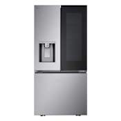 LG 33 Inch Wide 24.5 Cu. Ft. Energy Star Certified French Door Refrigerator with LED Lighting and Crisper Drawers Stainless Steel