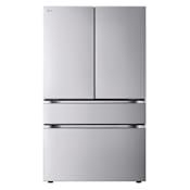 LG 36 Inch Wide 25.5 Cu. Ft. Energy Star Certified Fingerprint Resistant French Door Refrigerator with Full Convert Drawer Stainless Steel