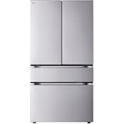 LG 36 Inch Wide 29.6 Cu. Ft. Energy Star Certified Fingerprint Resistant French Door Refrigerator with Full-Convert Drawer and Internal Water Dispenser PrintProof Stainless Steel