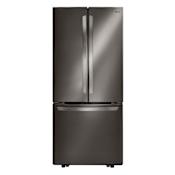 LG 30 Inch Wide 21.8 Cu. Ft. Energy Star Rated French Door Refrigerator Black Stainless Steel