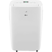 LG 6000 BTU 115 - 120V Portable Air Conditioner with Auto Swing Air Vent and LCD Remote White