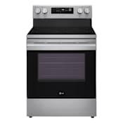 LG 30 Inch Wide 6.3 Cu. Ft. Free Standing Electric Range Stainless Steel