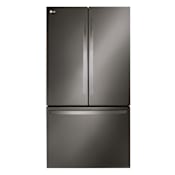 LG 36 Inch Wide 26.5 Cu. Ft. Energy Star Certified French Door Refrigerator with Internal Water Dispenser Black Stainless Steel