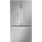 LG 36 Inch Wide 26.5 Cu. Ft. Energy Star Certified French Door Refrigerator with Internal Water Dispenser Stainless Steel