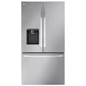 LG 36 Inch Wide 25.5 Cu. Ft. Energy Star Certified Fingerprint Resistant French Door Counter Depth Refrigerator with Door Cooling+ and Dual Ice Maker PrintProof Stainless Steel