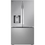 LG 36 Inch Wide 25.5 Cu. Ft. Energy Star Certified Fingerprint Resistant French Door Refrigerator with Craft Ice and Dual Ice Maker PrintProof Stainless Steel