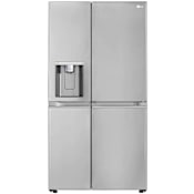 LG 36 Inch Wide 27.1 Cu. Ft. Energy Star Certified Side By Side Refrigerator with Craft Ice PrintProof Stainless Steel