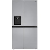 LG 36 Inch Wide 23 Cu. Ft. Side By Side Refrigerator with Ice and Water Dispenser PrintProof Stainless Steel