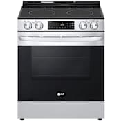 LG 30 Inch Wide 6.3 Cu. Ft. Slide In Electric Range with EasyClean Stainless Steel