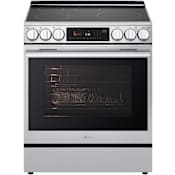 LG 30 Inch Wide 6.3 Cu. Ft. Free Standing Fingerprint Resistant Induction Range with InstaView Window PrintProof Stainless Steel