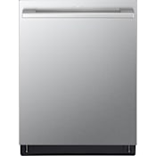 LG STUDIO 24 Inch Wide 15 Place Setting Built-In Fingerprint Resistant Top Control Dishwasher with Dynamic Heat Dry and QuadWash Pro PrintProof Stainless Steel