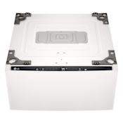 LG 1 Cu. Ft. Pedestal Washing Machine with Separate Dispensers and NeveRust® Stainless Steel Drum Alpine White