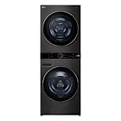 LG 27 Inch Wide Energy Star Certified Laundry Center with 5.0 Cu. Ft. Washer and 7.8 Cu. Ft. Electric Ventless Heat Pump Dryer Black