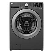 LG 27 Inch Wide 5 Cu. Ft. Energy Star Certified Front Loading Washing Machine with Tub Clean System Middle Black