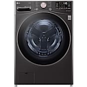 LG 27 Inch Wide 4.5 Cu. Ft. Energy Star Rated Front Loading Washer with TurboWash Black Steel