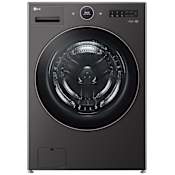 LG 27 Inch Wide 5 Cu. Ft. Energy Star Certified Front Loading Washing Machine with AI DD and TurboWash 360° Black Steel