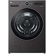 LG 27 Inch Wide 5 Cu. Ft. Energy Star Certified Front Loading Washing Machine with AI DD 2.0 and TurboWash 360° Black Steel