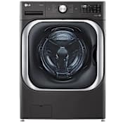 LG 29 Inch Wide 5.2 Cu. Ft. Energy Star Certified Front Loading Washing Machine with Built-In Intelligence and TurboWash Black Steel