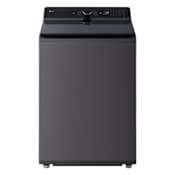 LG 27 Inch Wide 5.5 Cu. Ft. Energy Star Certified Top Loading Washing Machine with Knob and Touch Controls Matte Black