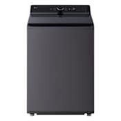 LG 27 Inch Wide 5.3 Cu. Ft. Energy Star Certified Top Loading Washing Machine with LED Display and Smart Pairing Matte Black