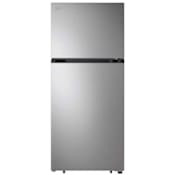 LG 28 Inch Wide 17.5 Cu. Ft. Energy Star Certified Top Freezer Refrigerator with LED Lights Stainless Steel