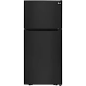 LG 30 Inch Wide 20.2 Cu. Ft. Energy Star Rated Top Freezer Refrigerator with Humidity Controlled Crispers Black