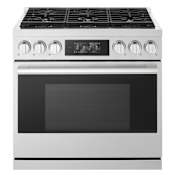 LG Signature 36 Inch Wide 6.3 Cu. Ft. Free Standing Gas Range Stainless Steel