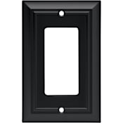 Liberty Hardware Architectural Series Single Decorator Wall Plate Matte Black