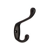 Liberty Hardware 3 Inch Heavy Coat and Hat Hooks Matte Black