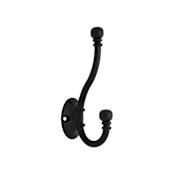 Liberty Hardware Ball End Coat and Cap Hook Matte Black